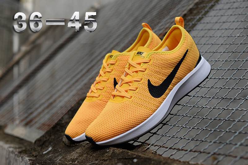 Nike Dualtone Racer Yellow Black Shoes - Click Image to Close